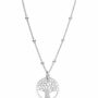 Collier Arbre de Vie Argent granité 43cm